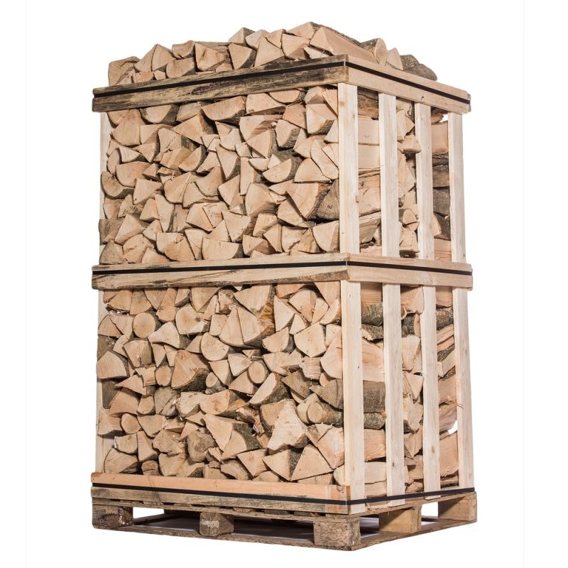 Bois de chauffage – 50 cm – Mélange de bois durs – Palette 2 m3 – 3 Stères